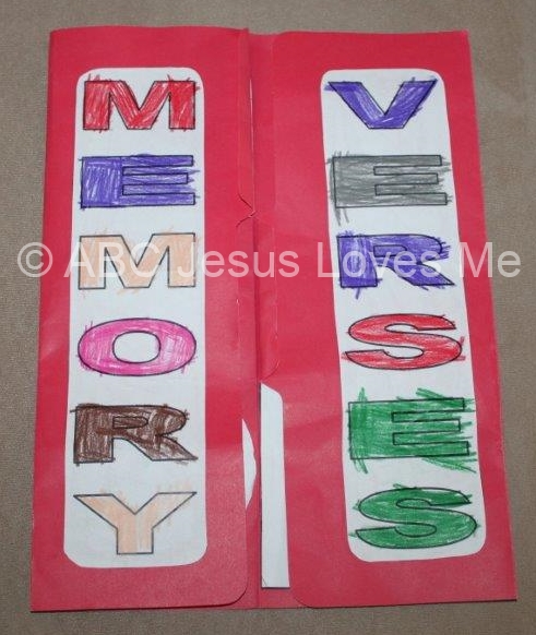 2 Year Memory Verse Lapbook